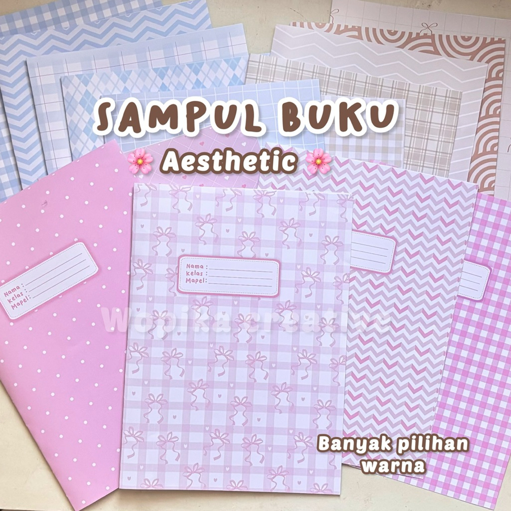 

SAMPUL BUKU AESTHETIC ANEKA WARNA | cocok untuk buku sidu dan bigboss