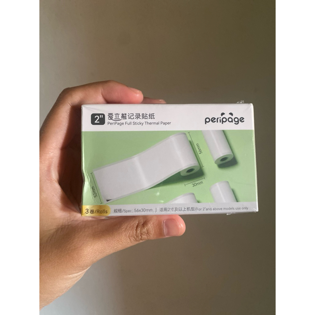 

Peripage full sticky thermal paper 56x30mm