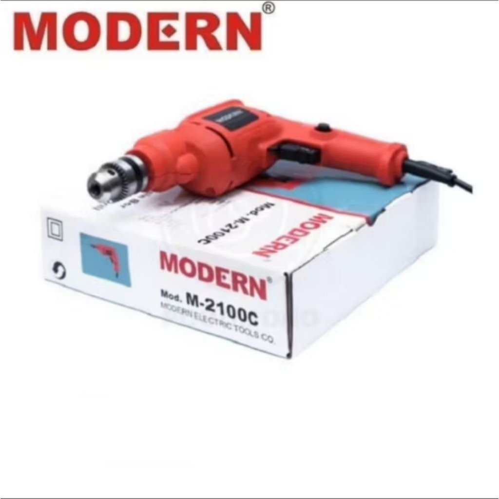bor merk modern m2100-c 10 mm bot bagus bor tangan m2100-c