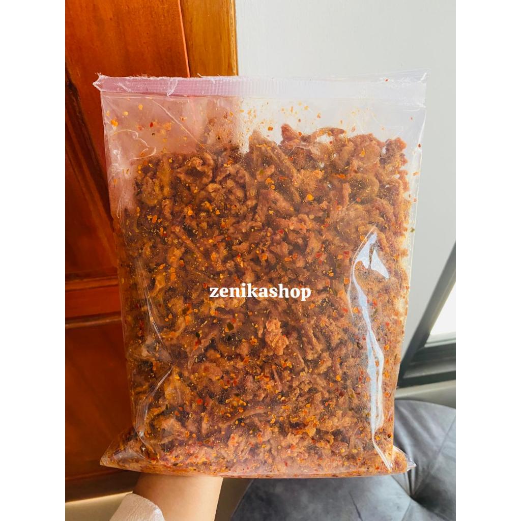 

jamur crispy/keripik jamur 1kg pedas daun jeruk