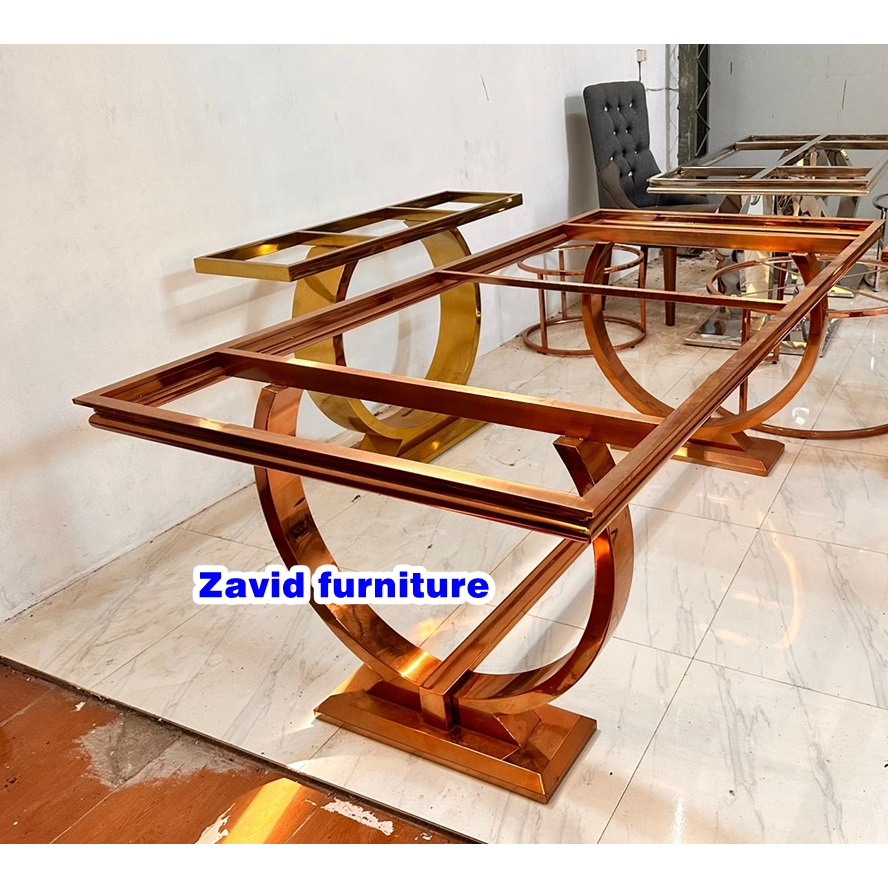 kaki meja cincin, kaki meja stainless cincin, kaki meja stainless steel, kaki meja cincin rose gold,