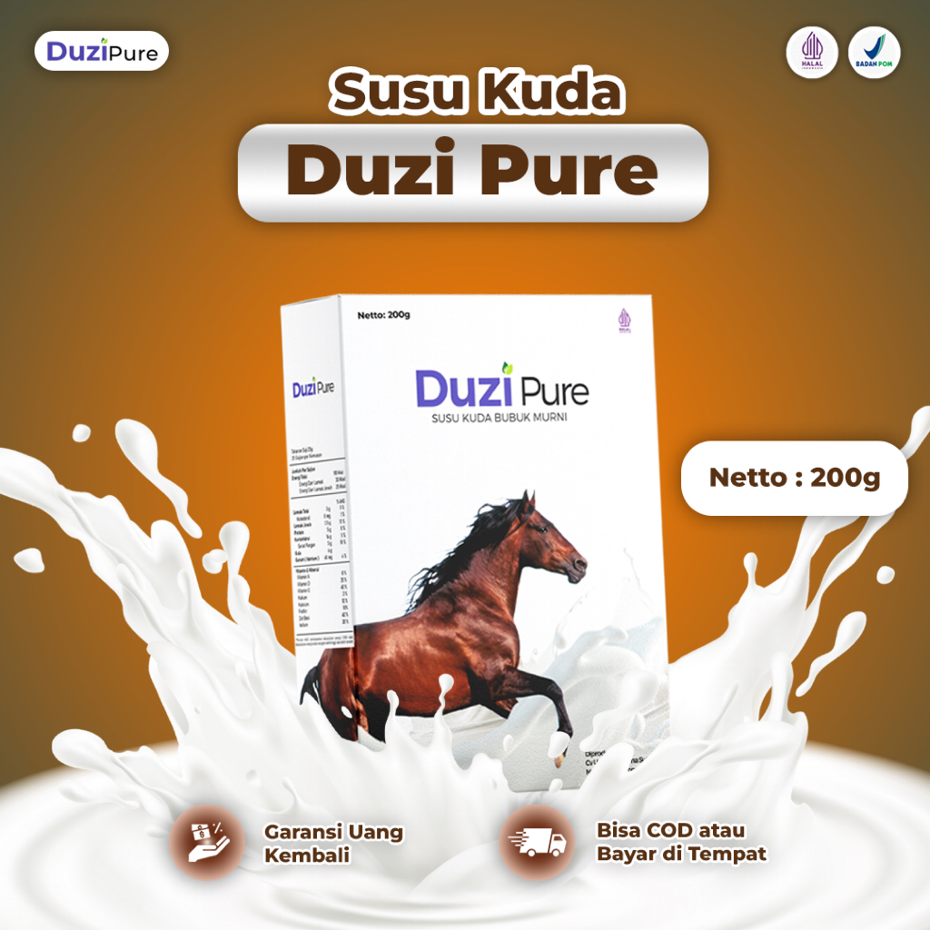 

Duzi Pure - Susu Kuda Lombok Bubuk Original 1 Box 200 Gram