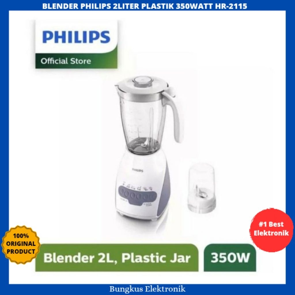 BLENDER PHILIPS PLASTIK HR-2115 2LITER BLENDER PHILIPS