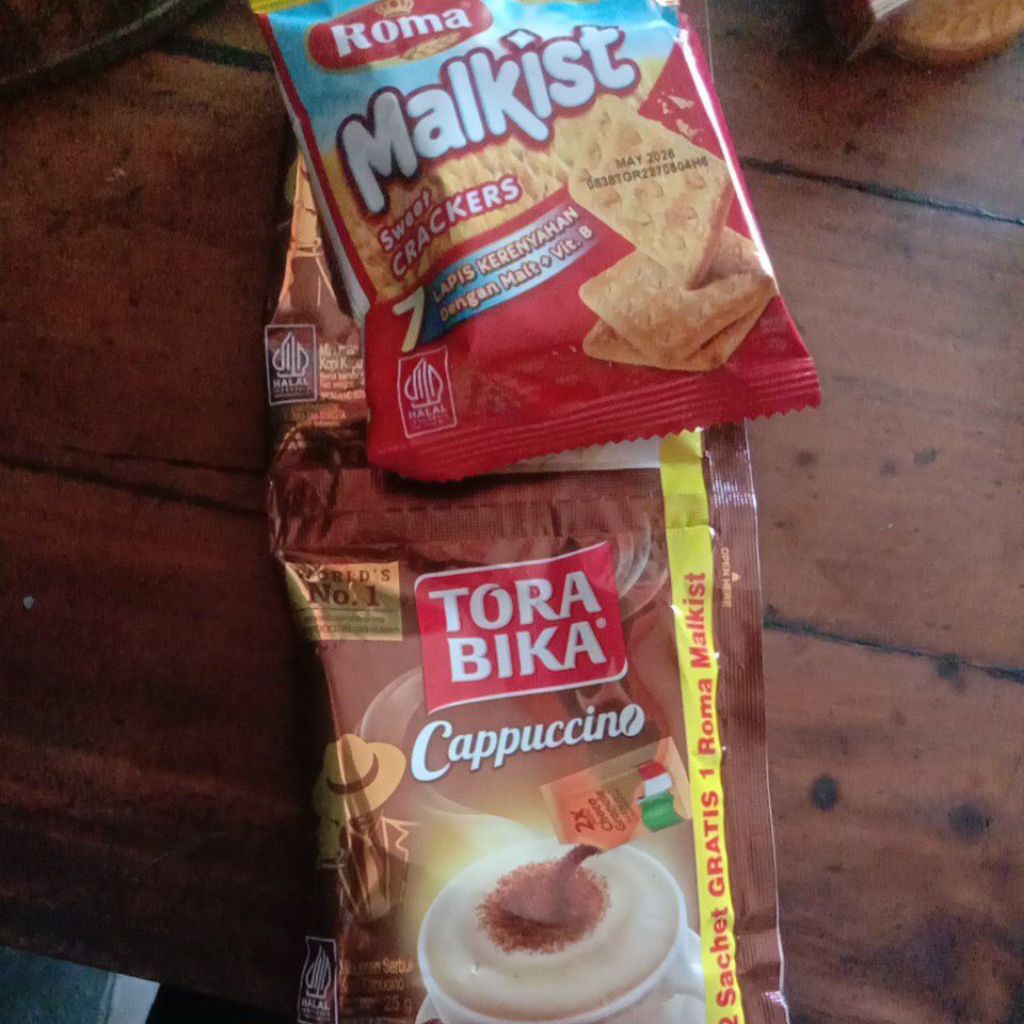 

Torabika Cappuccino Gratis Malkist 6pc per renteng