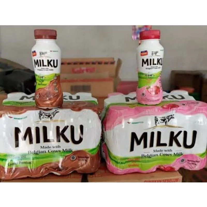 

Harga ecer Milku 200ml premium Coklat Stroberi Original 1 Pack Isi 12 Botol Susu UHT Gizi Seimbang Kemasan Botol