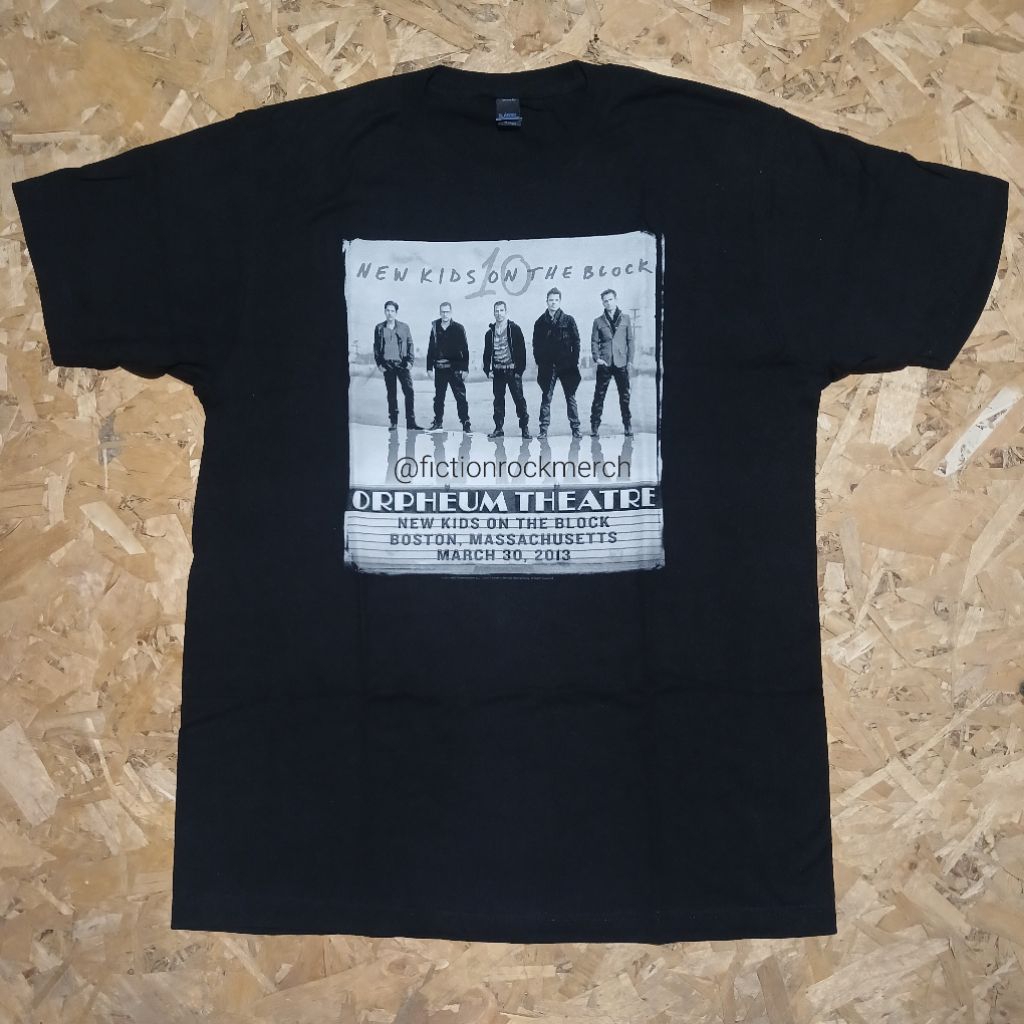 Kaos Musik NEW KIDS ON THE BLOCK import original Size LARGE - Orpheum Theatre NOS 2013