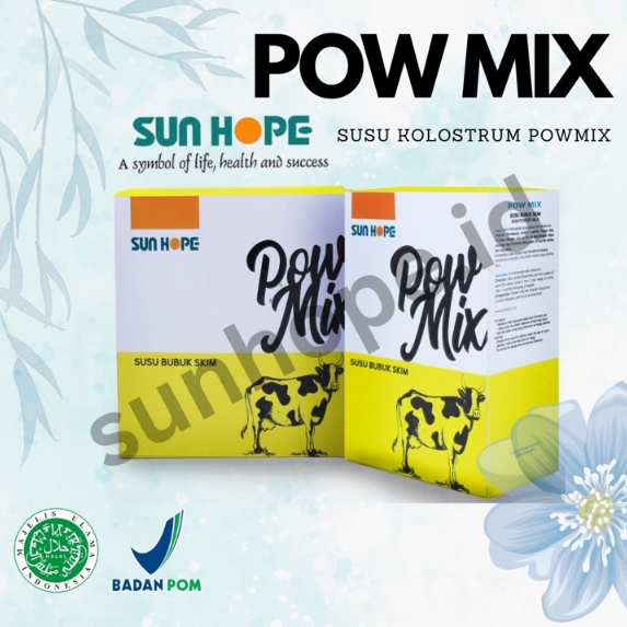 PowMix sunhope pow mix sun hope Susu Kolostrum