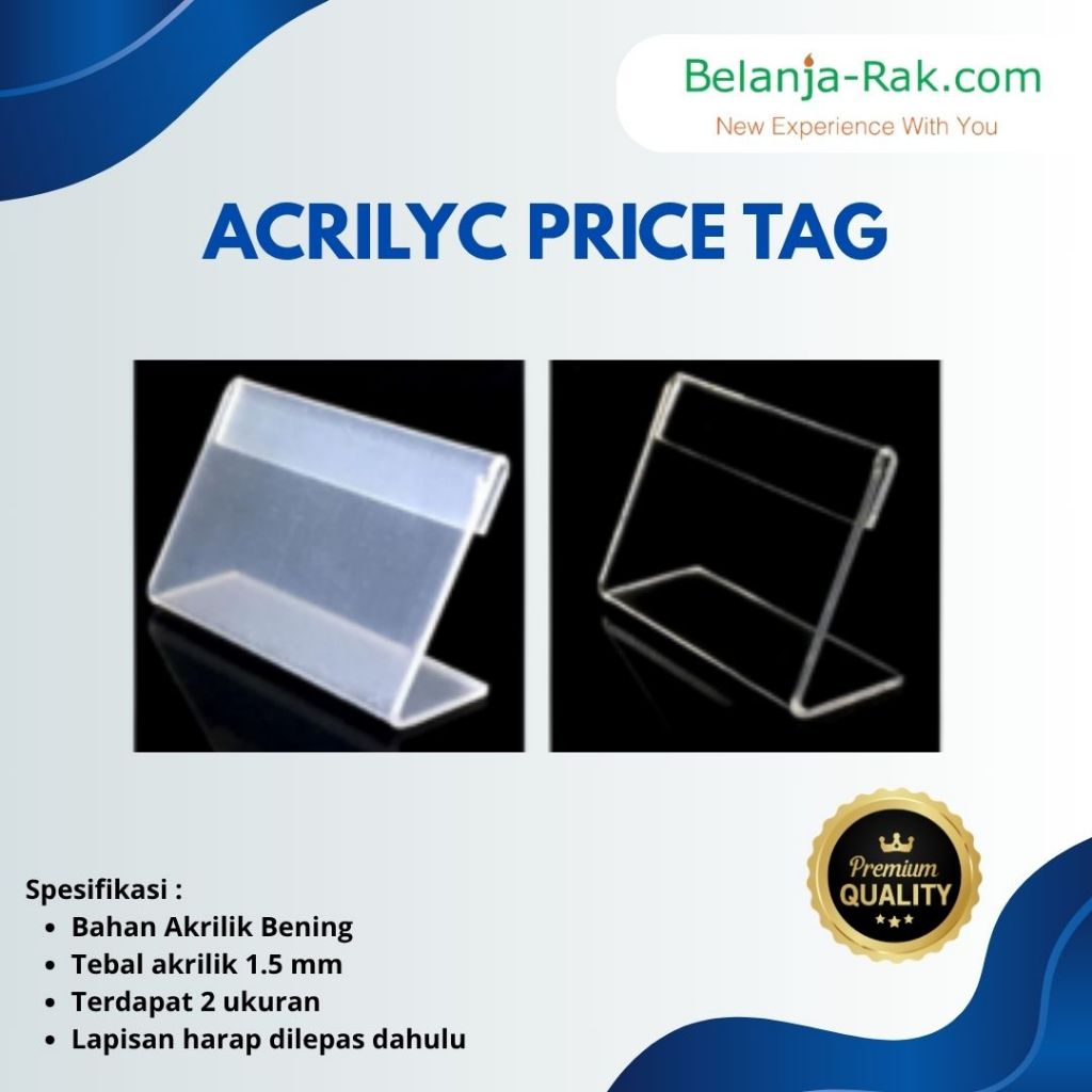 

Akrilik Price Tag / Akrilik Stand Price Tag / Label Akrilik