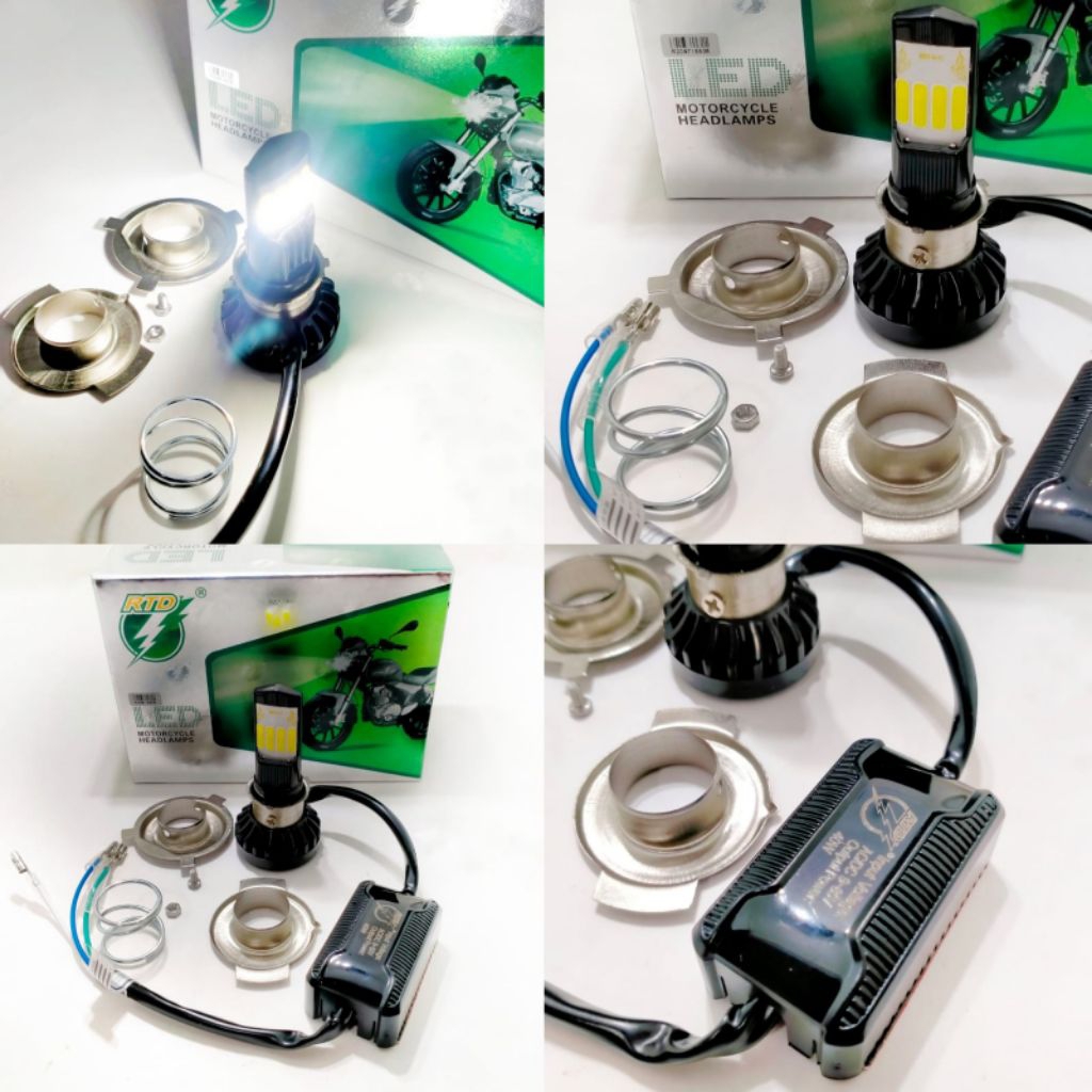 [[SUPER TERANG]] LAMPU LED MOTOR RTD M02T 8 SISI 35watt / M02H 4 SISI 42watt 100% ORIGINAL GARANSI A