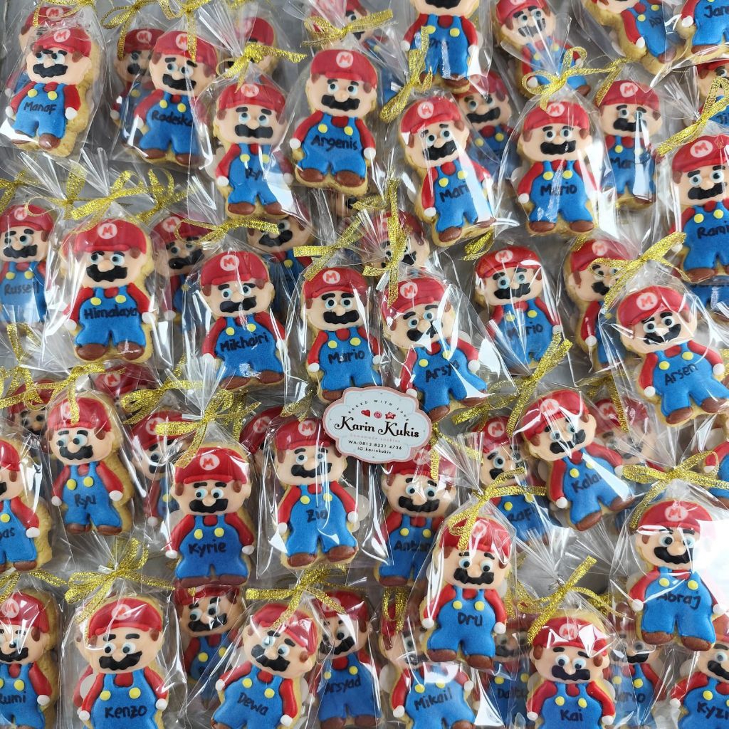 

Kukis hias, kukis karakter satuan tema mario bross