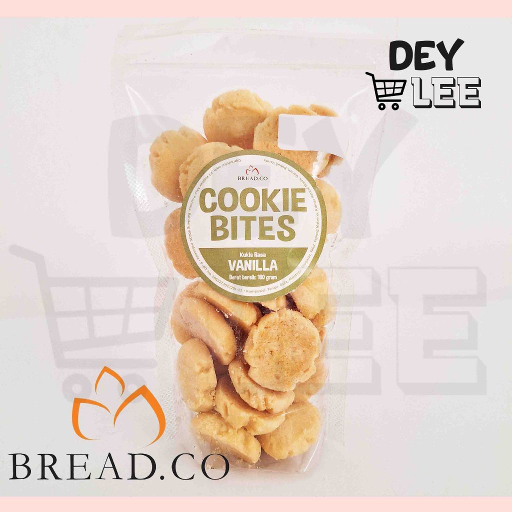 

BREADCO Cookie Bites Vanilla 180gr Kukis Biskuit Snack Cemilan Bandung