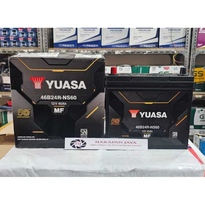 AKI MOBIL YUASA MF NS60 / 46B24R (45 AH) KERING