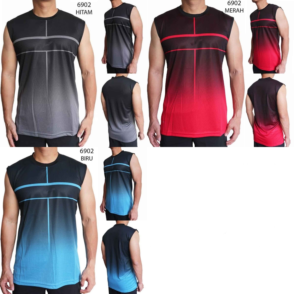 Singlet Olahraga Pria Nike 6902 Pakaian Fitness Kaos Lekbong Kutung Olah Raga Futsal Lari Gym Cowok
