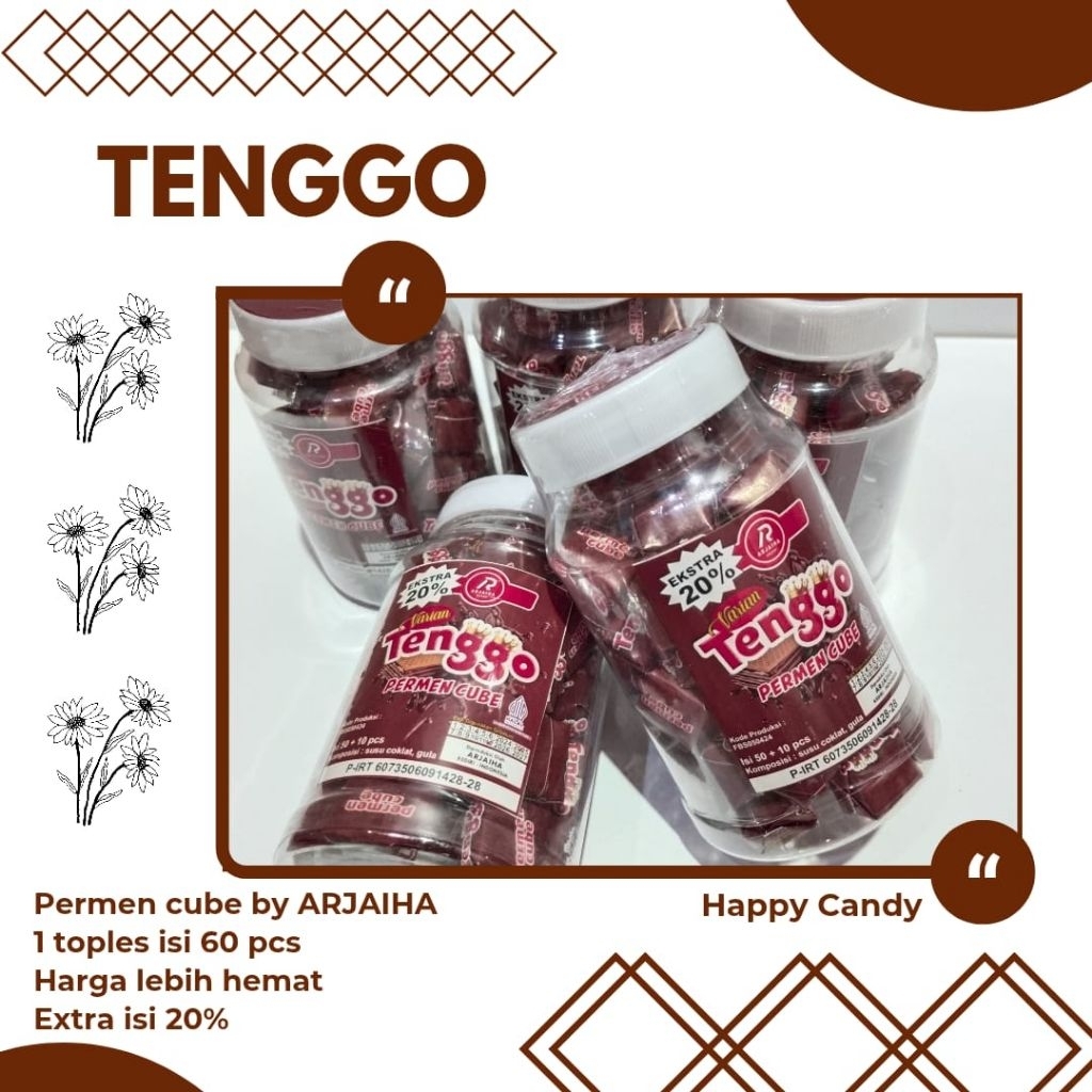 

Candy Cube TENGGO Permen Cube Viral Isi 60 Pcs