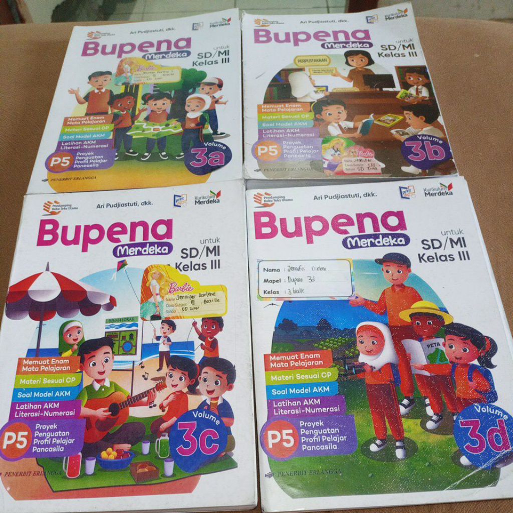 Bupena kelas 3 A,B,C,D
