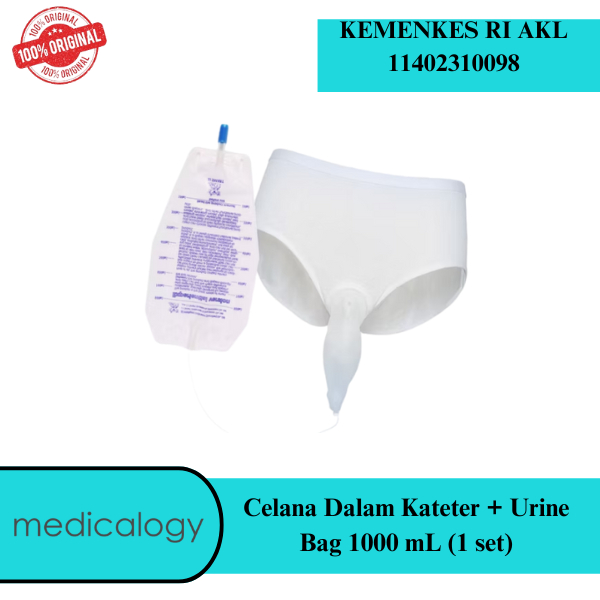Celana Dalam Kateter + Urine Bag 1000 mL (1 set)