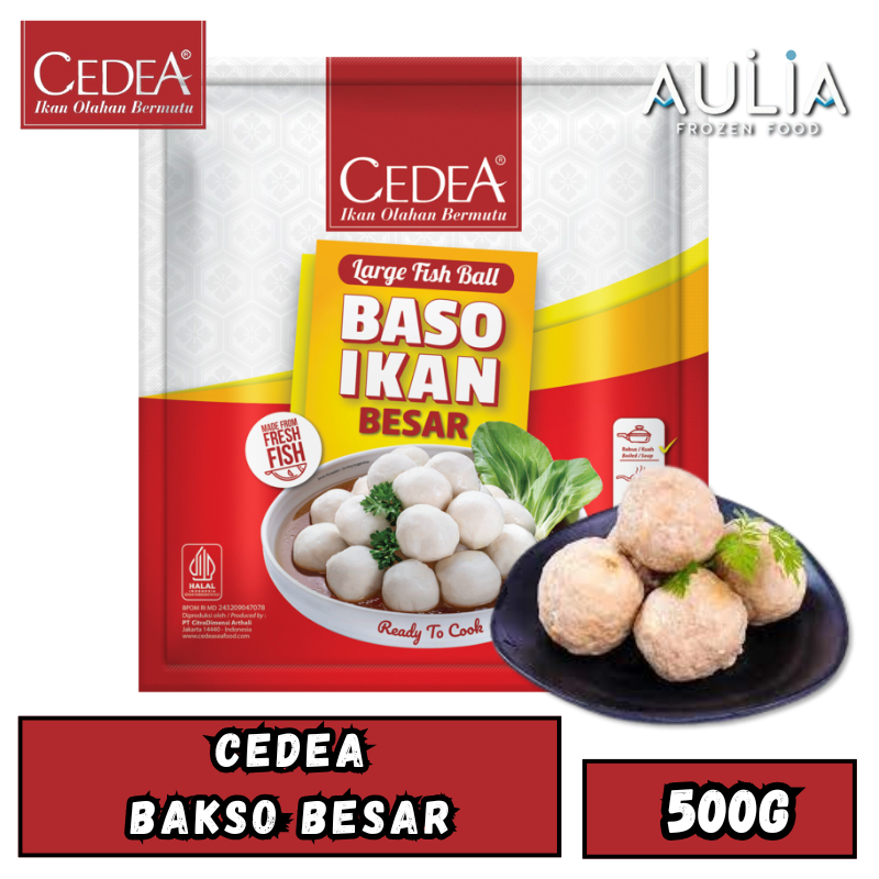 

Cedea Bakso Ikan Besar 500g/ Bakso Ikan Besar Cedea 500gr / Frozen Food Depok / Aulia Frozen Food