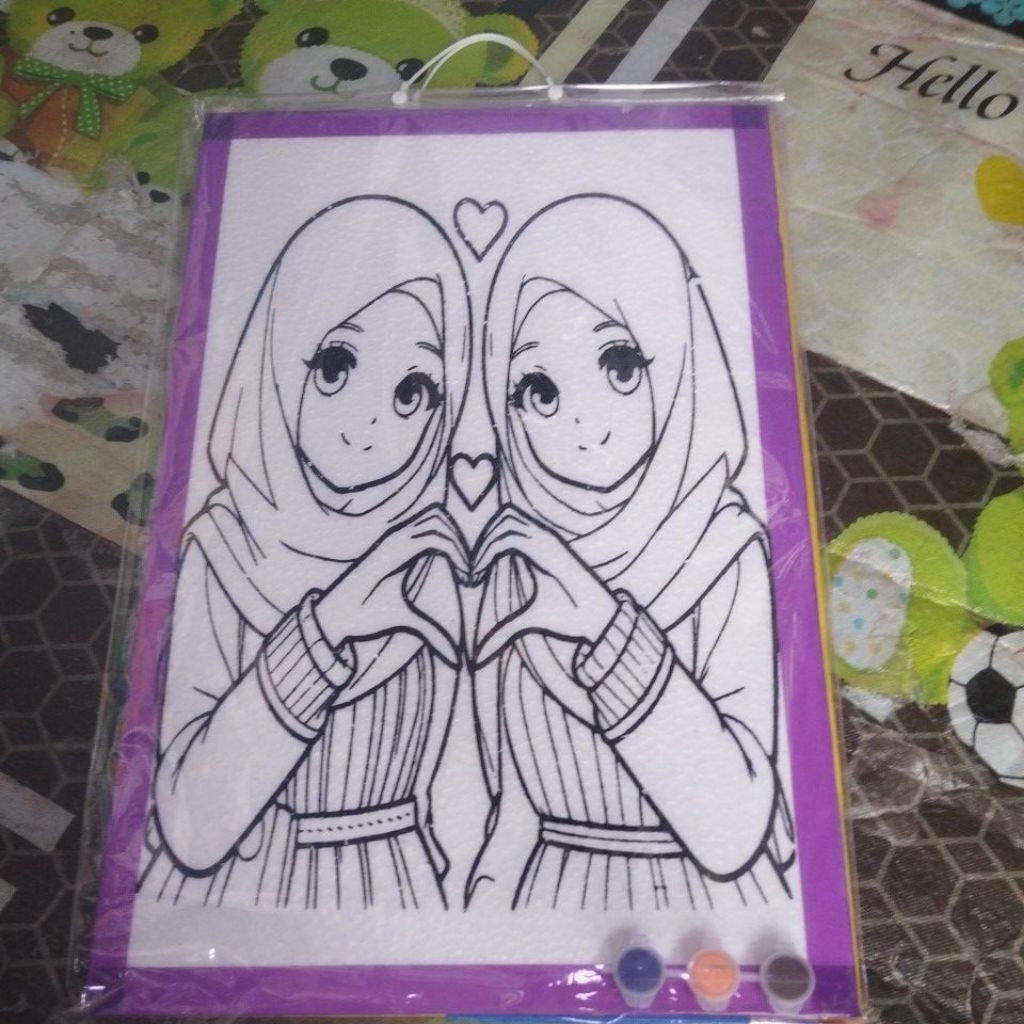 

Paket styrofoam mewarnai