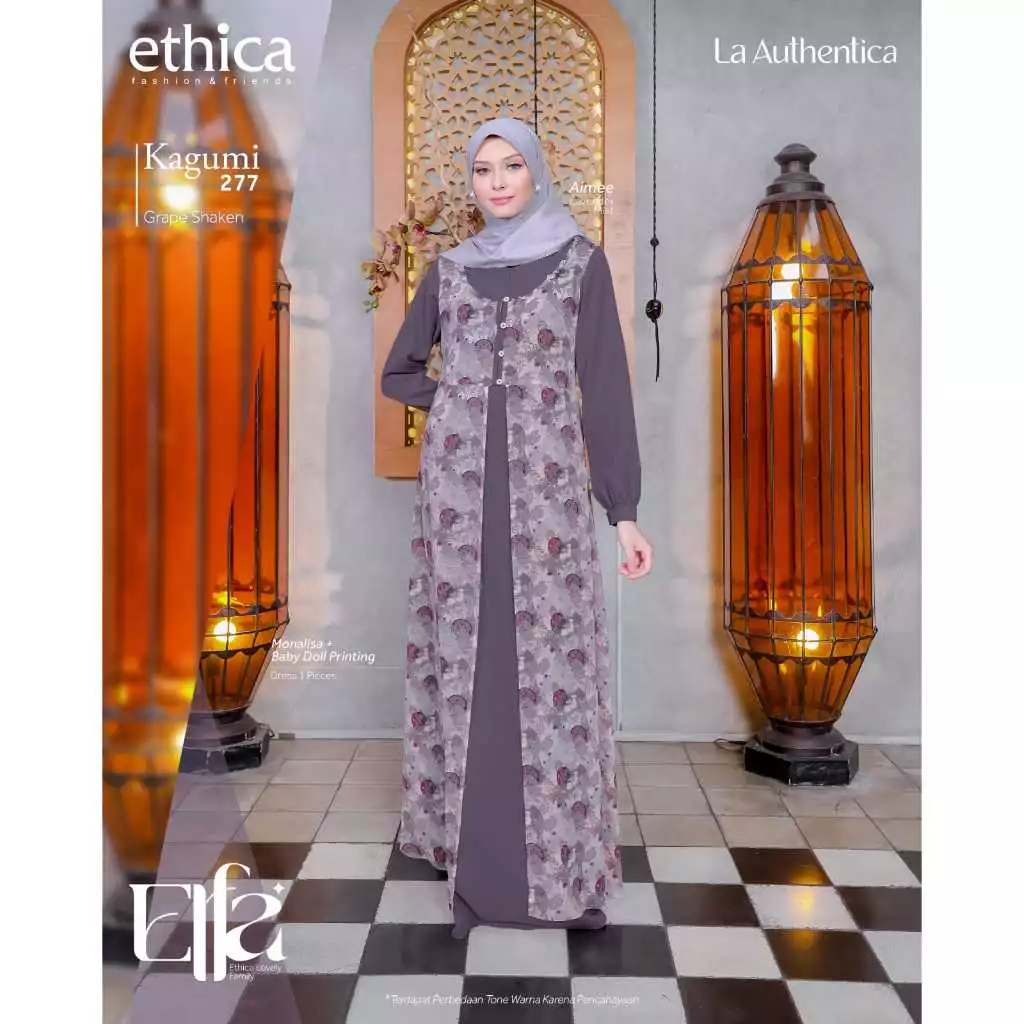 Sarimbit Ethica Elfa 275 Grape Shaken, Kahfi 249 , Kagumi 277 , Kahfi Kids 179 , Kagumi Kids 132