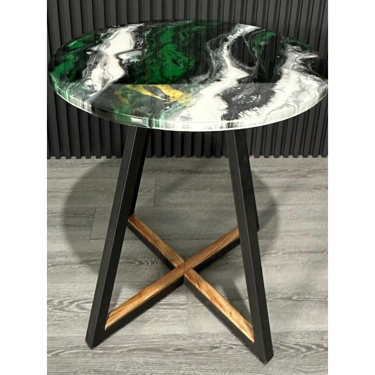 Meja Resin Epoxy Solid surface Motif Marmer