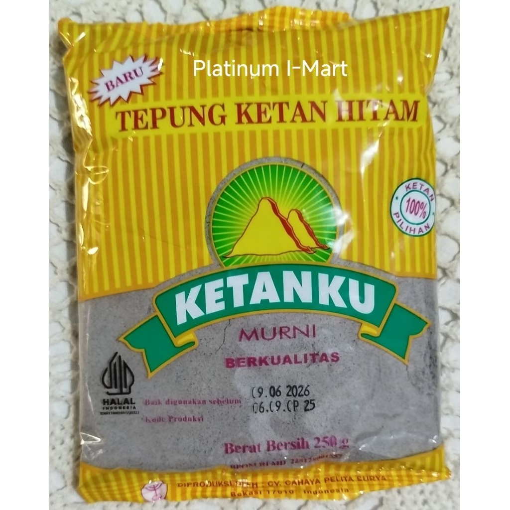 

Tepung Ketan Hitam KETANKU Murni Berkualitas 100℅ Ketan Hitam Pilihan Berat 250 gram