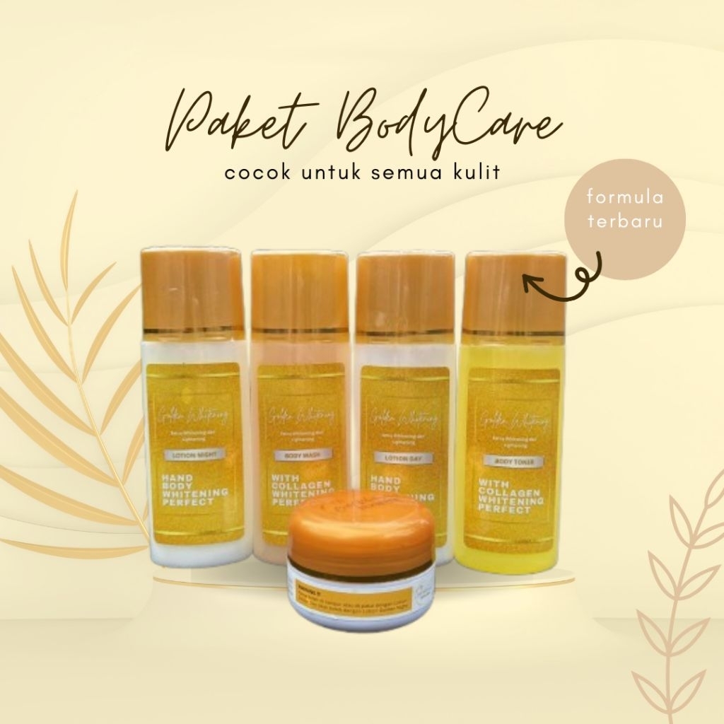 [ paket bundling ] 1 PAKET HB GOLDEN + BIBIT BOOSTER GOLDEN WHITENING AMPUH MEMUTIHKAN