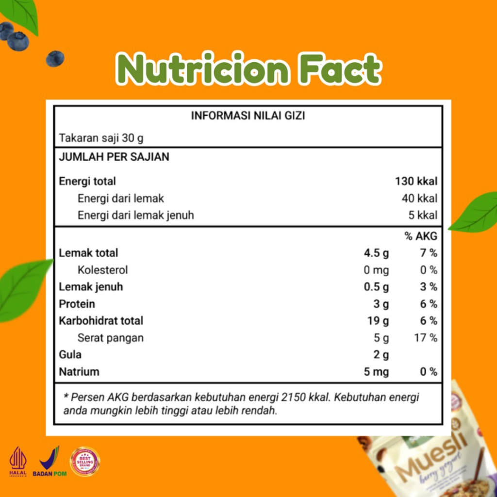 

Forcysn Safiya Muesli Berry Yogurt Sereal With Almond Premium