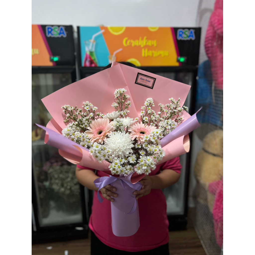 buket bunga segar Buket bunga Asli buket bunga mawar asli