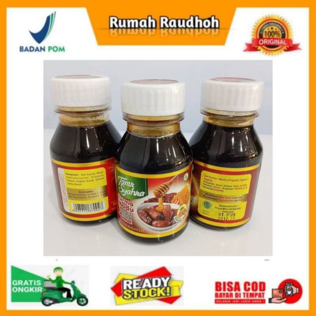 SARI KURMA TAMR SYAHRA + PROPOLIS TRIGONA + ANGKAK ISI 360 GRAM