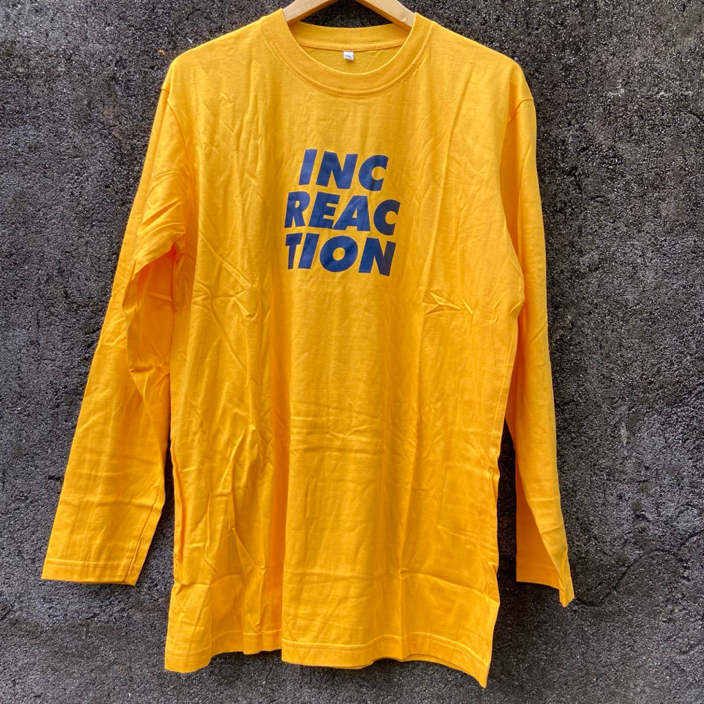 [NEW] Kaos Lengan Panjang - Kuning Kunyit