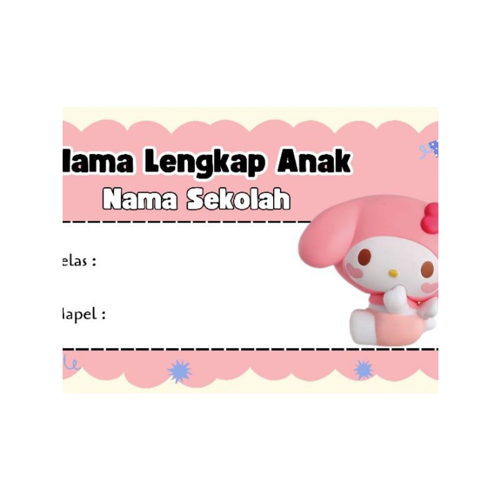 

stiker Label buku costum