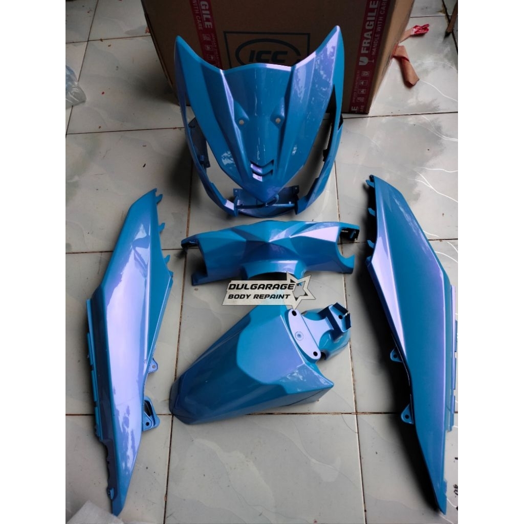 Full body halus beat FI warna Biru lembayung unggu