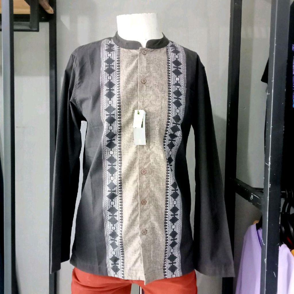 Cole Lblspr 02 Print Pintu Koko Lengan Panjang Pria.