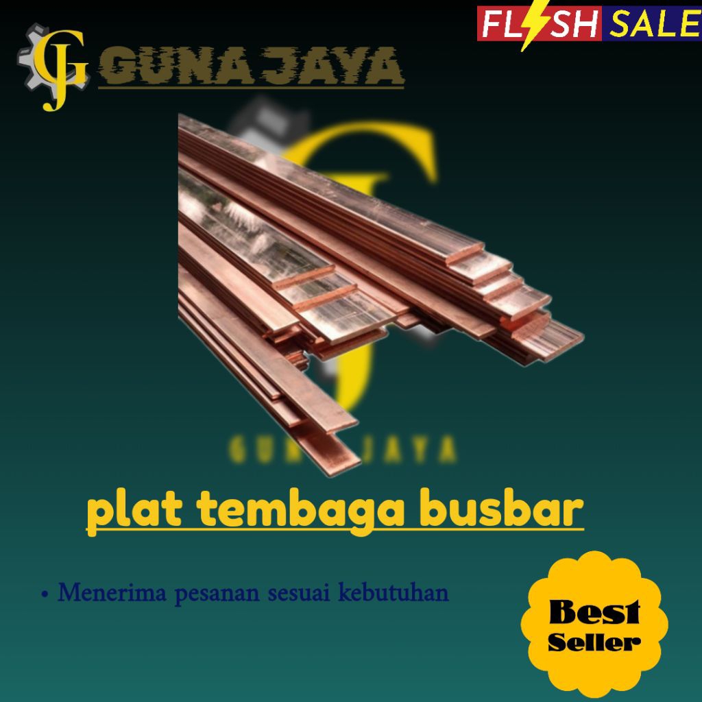 plat tembaga busbar 8 mm x 40 mm x 1000