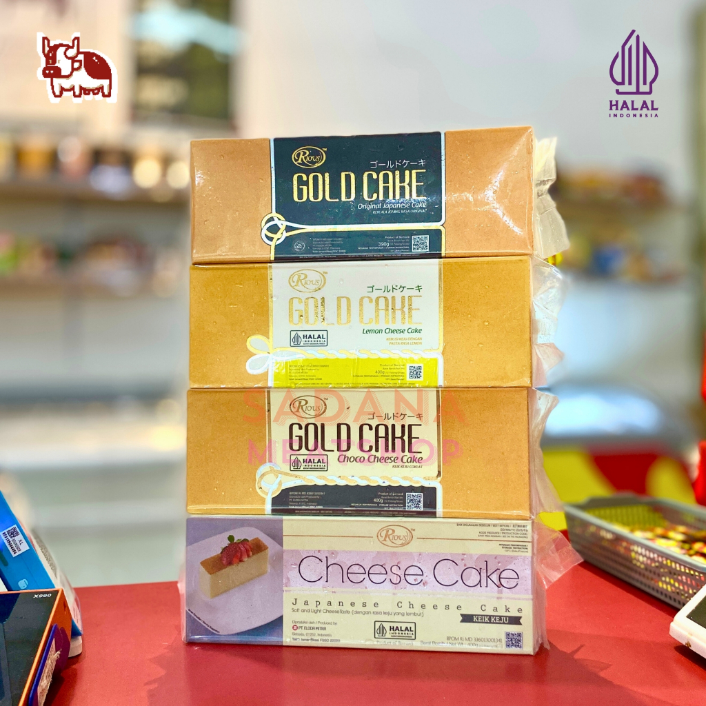 

Rious Gold Cake Besar – Kue Lembut Moist All Varian Rasa | Siap Saji & Halal 320gr
