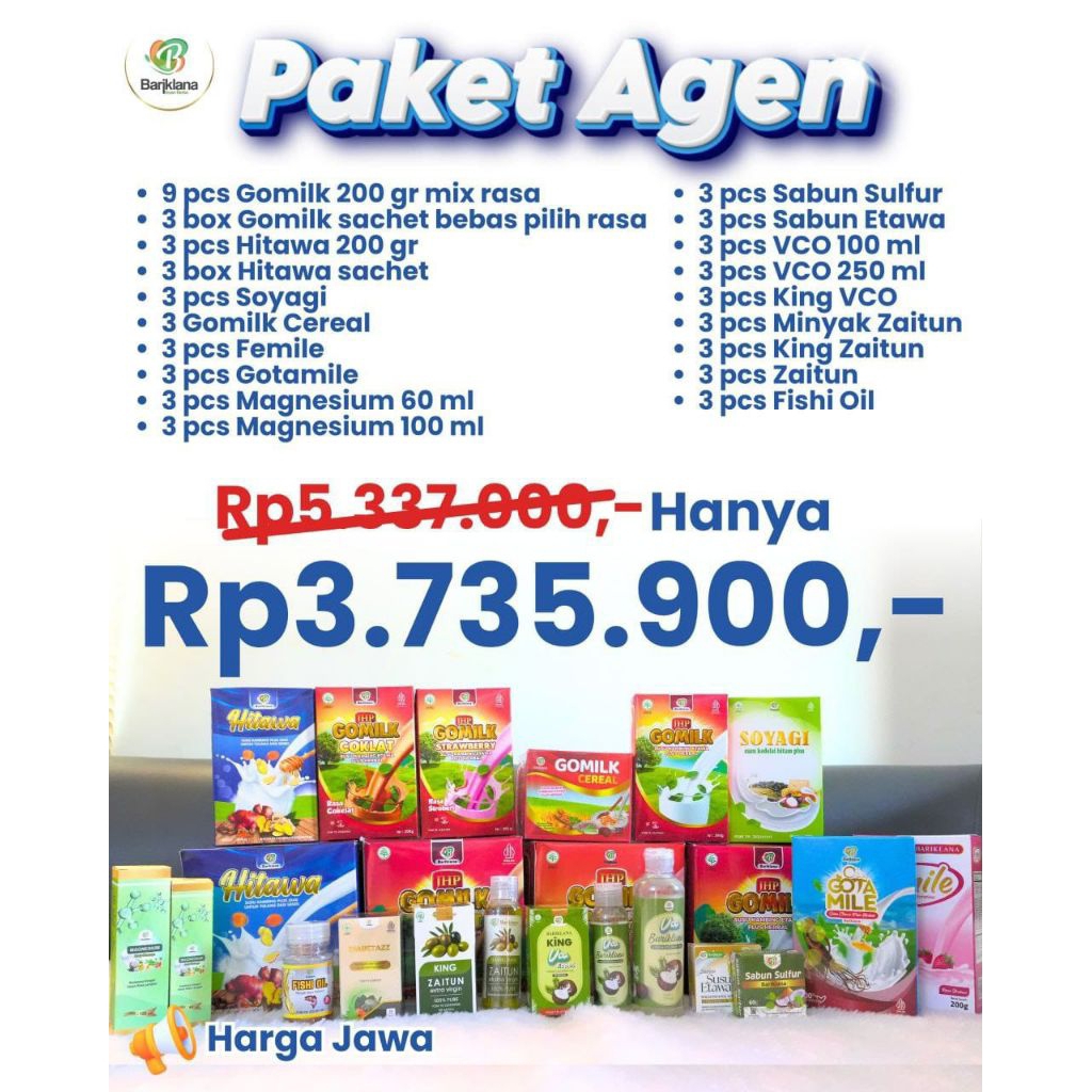 

PAKET AGEN BARIKLANA