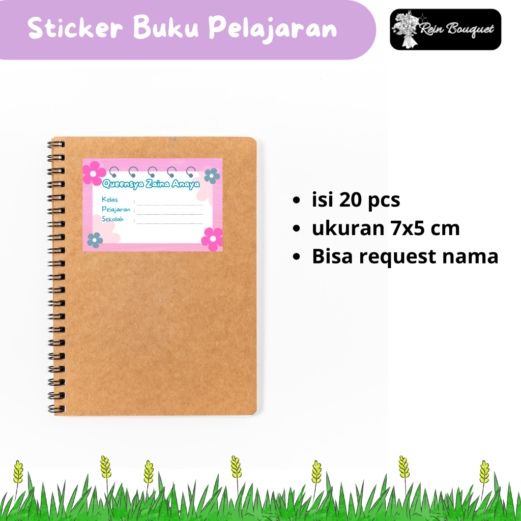 

[20 pcs] Sticker Label Buku Pelajaran Anak / Sticker Label Buku Sekolah