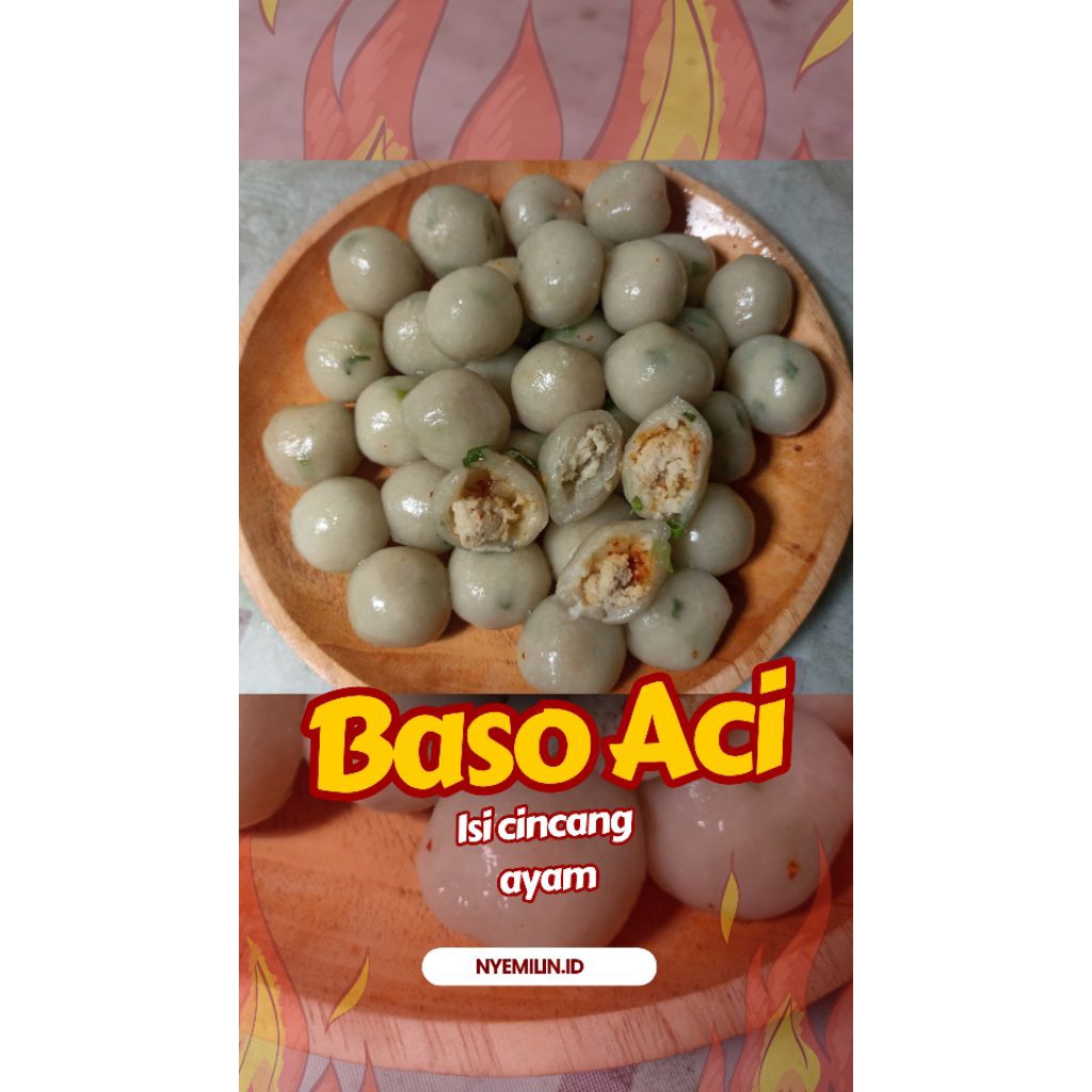 

baso aci isi ayam cincang pedas