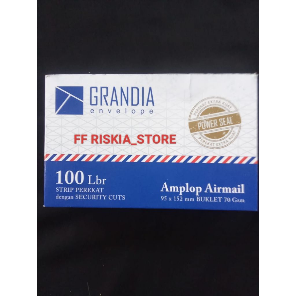 

AMPLOP GRANDIA 104 ISI 100 PCS UKURAN 95X 152mm Booklet 70gsm