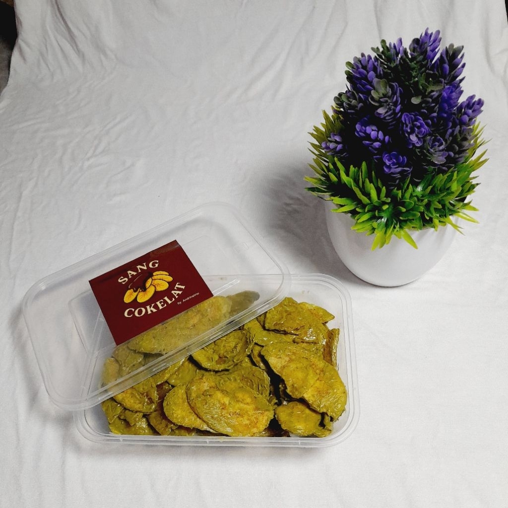 

Keripik pisang Matcha lumer by.sang cokelat 500ml 125g