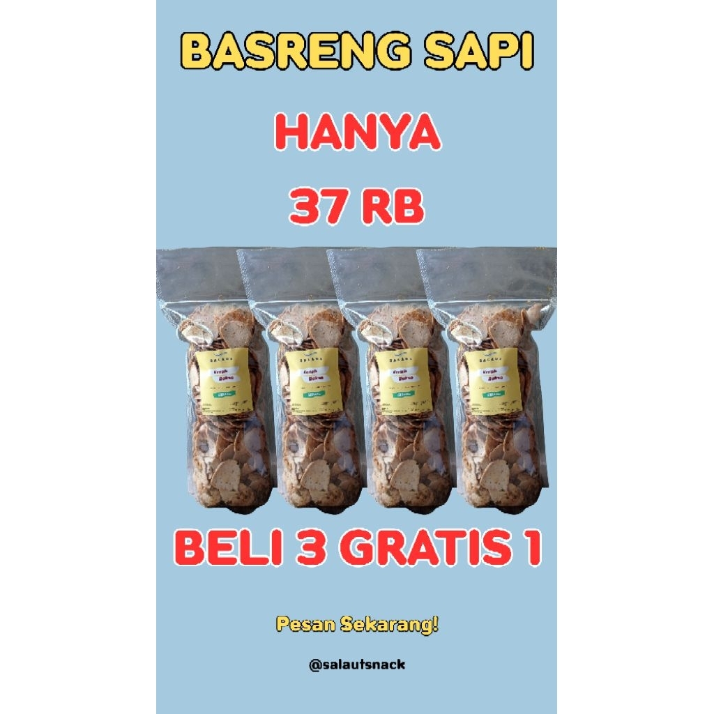

Basreng Sapi BELI 3 GRATIS 1 special by Salaut Snack