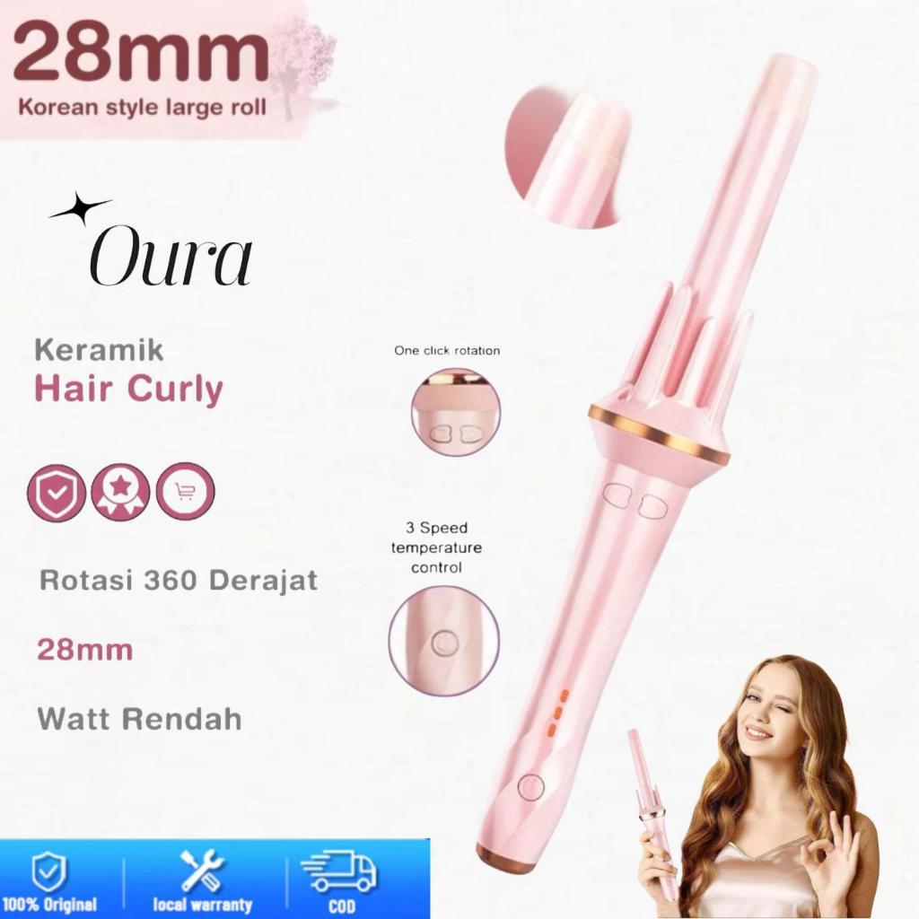 Catokan Curly Otomatis 28MM Catokan Keriting Rambut Otomatis Hair Curly Styler 3 Penyesuaian Suhu Bi