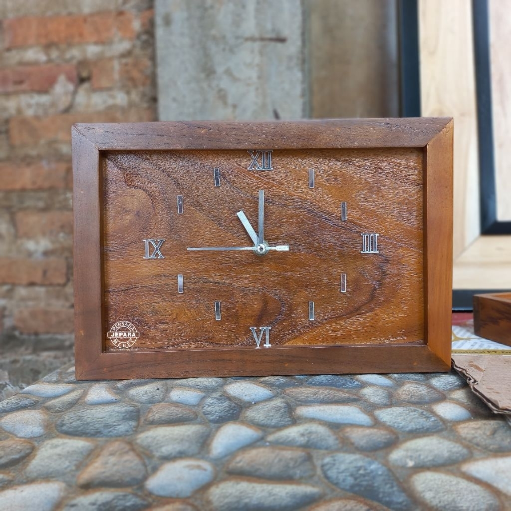 Jam dinding minimalis / Jam dinding kayu / Sofenir jam / Sofenir