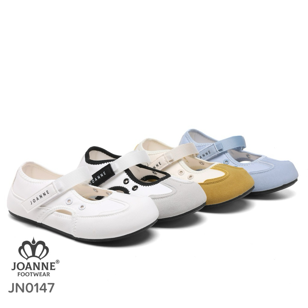JOANNE FOOTWEAR Casual Strap Sneakers Shoes Sepatu Wanita #JN0147
