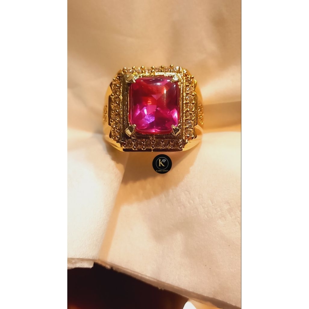 CINCIN BATU PERMATA MERAH SIAM