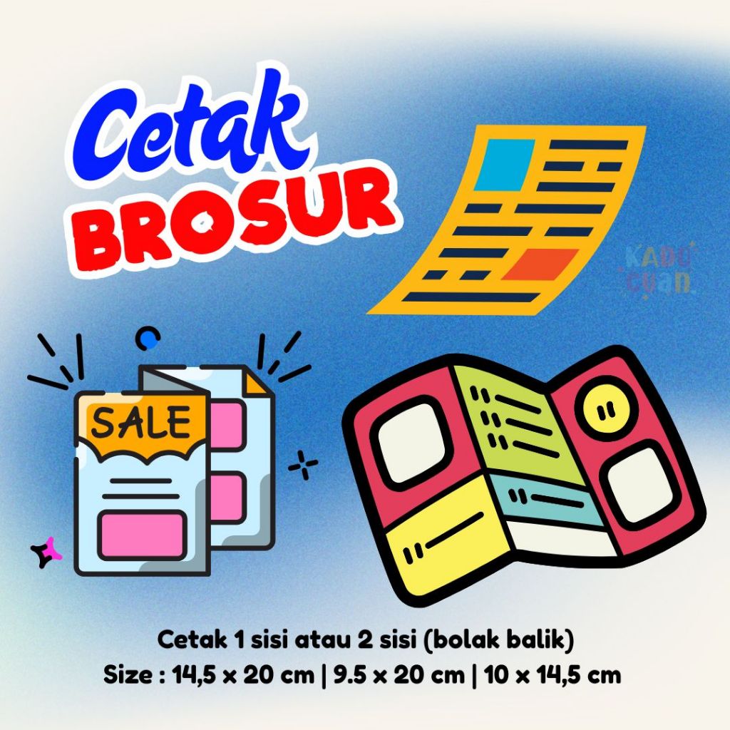 

Cetak Brosur Flyer Pamflet Full Color High Quality Glossy Paper