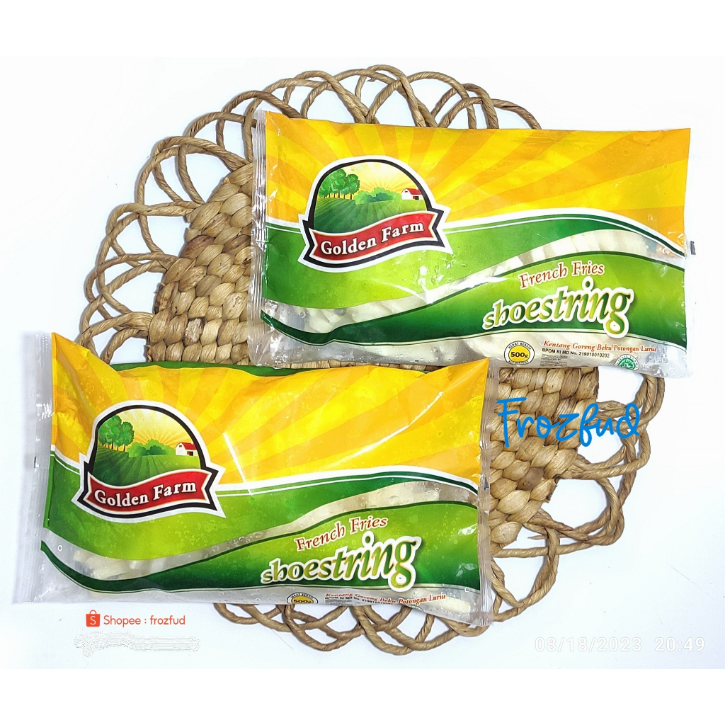 

Golden Farm French Fries Kentang Shoestring Beku 500gr