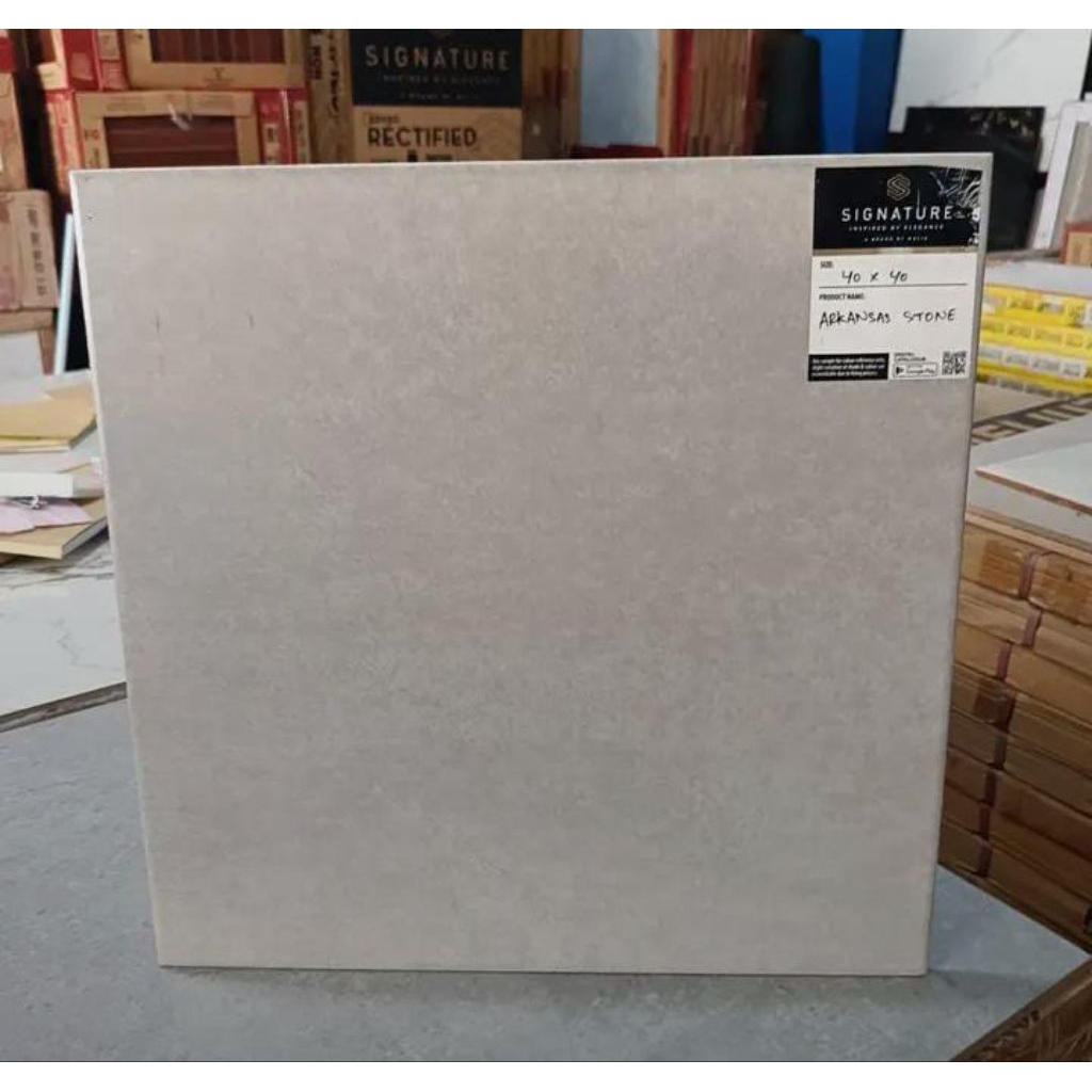 keramik lantai 40x40 Arkansas stone doff surface by mulia signature