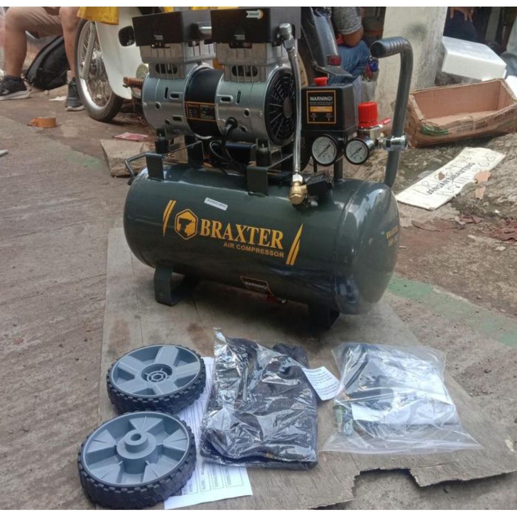 MESIN KOMPRESOR PORTABEL SILENT BRAXTER 1HP