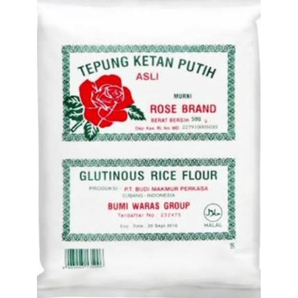 

Tepung ketan rose brand 500 gram